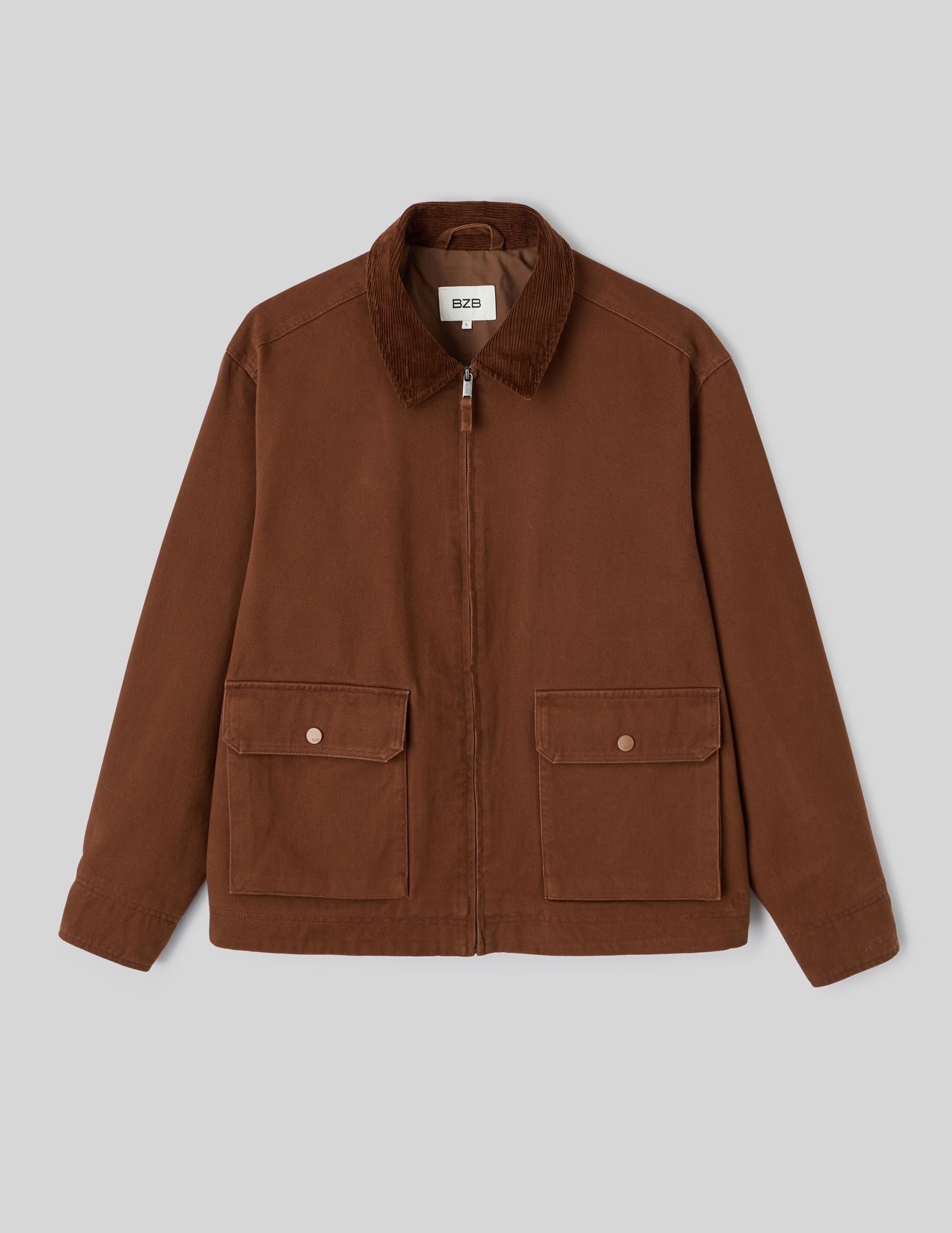 Veste zippée col velours