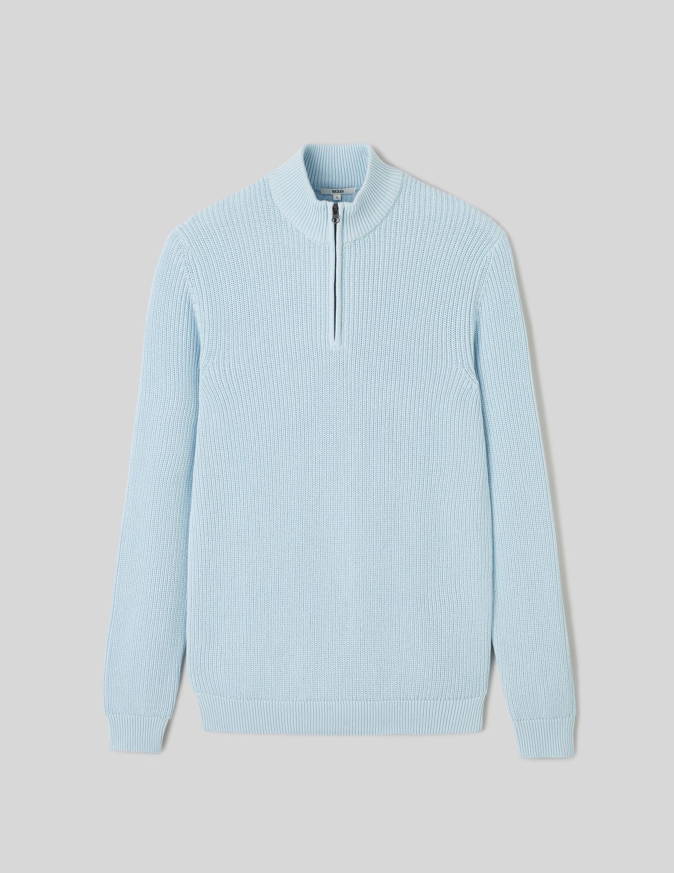 Pull avec col montant zippé