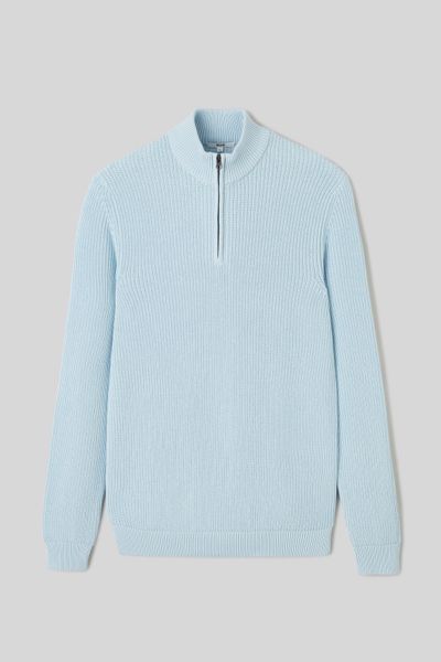 Pull avec col montant zippé