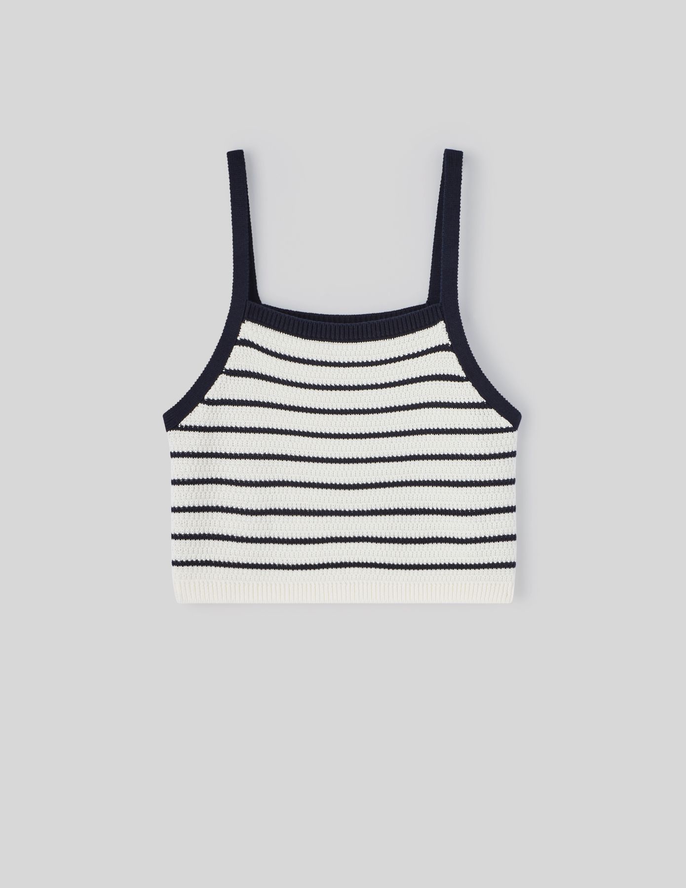 Débardeur tricot rayé
