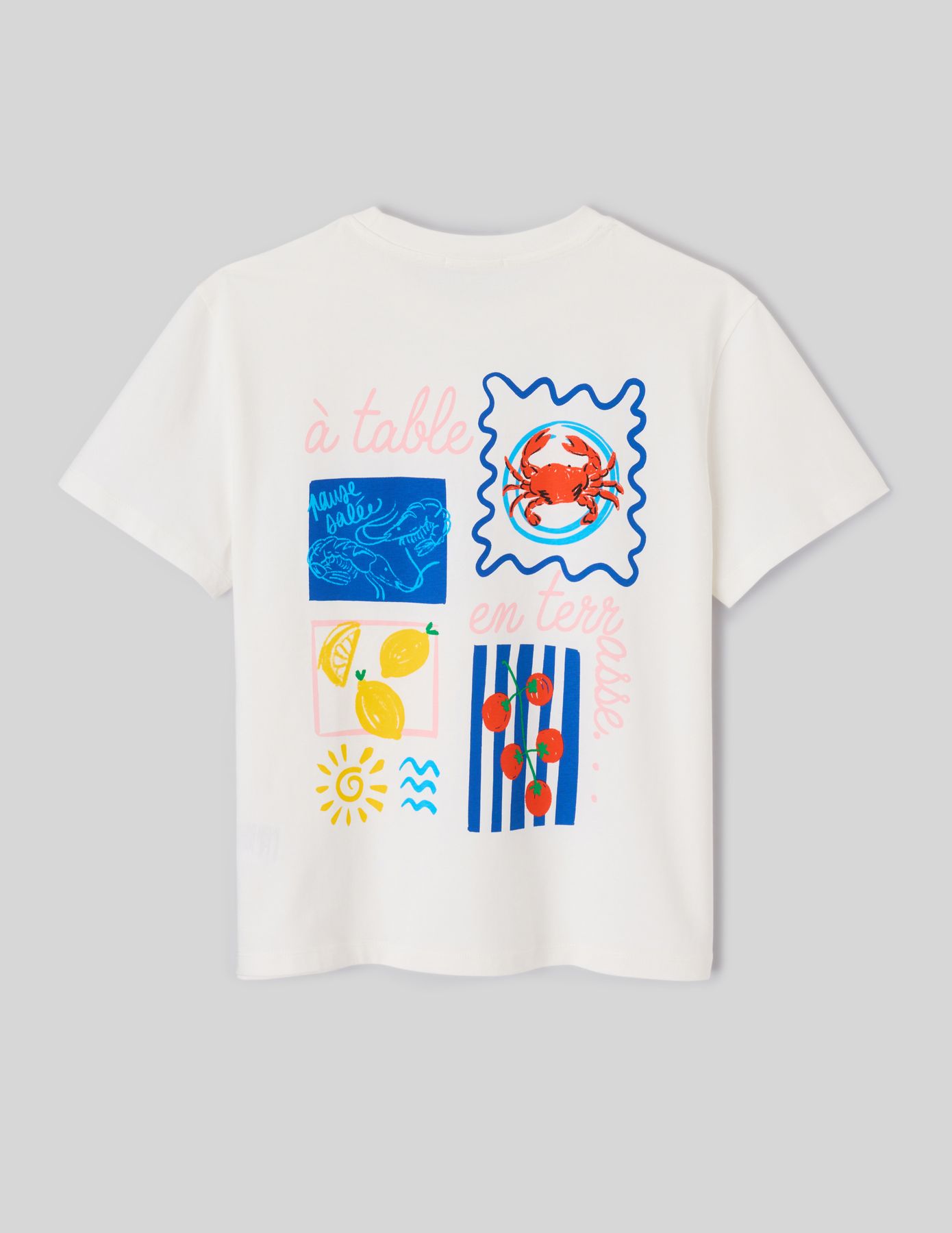 T-shirt imprim&eacute; devant/dos