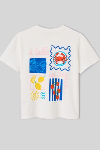 T-shirt imprim&eacute; devant/dos