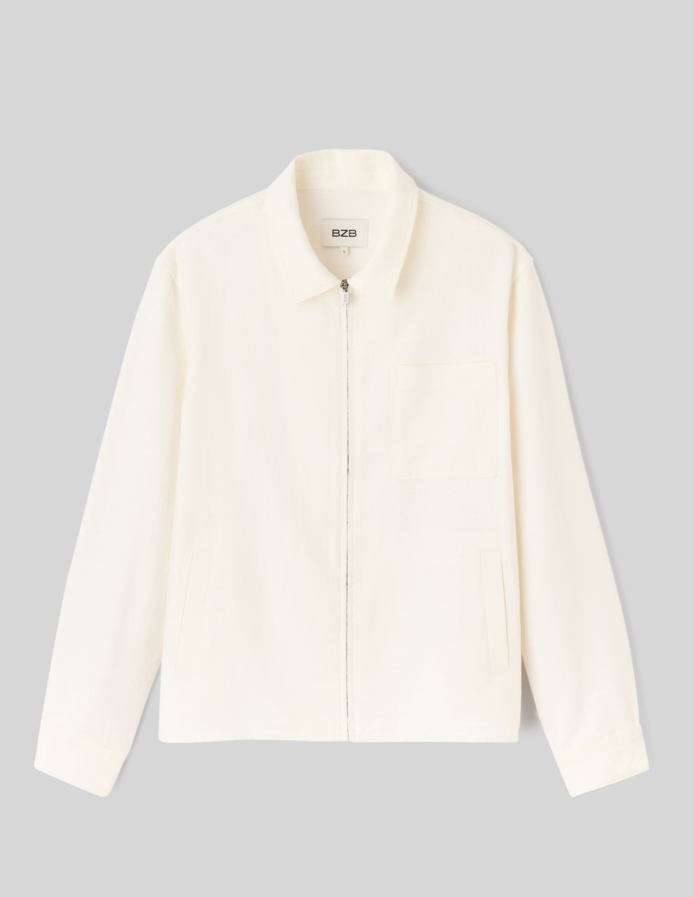 Veste zipp&eacute;e textur&eacute;e