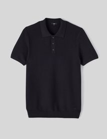 Polo matière fantaisie