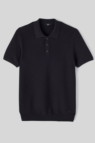 Polo matière fantaisie
