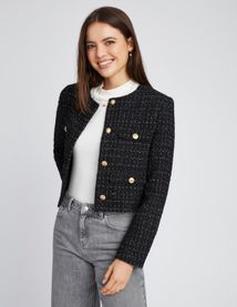 Veste courte en tweed