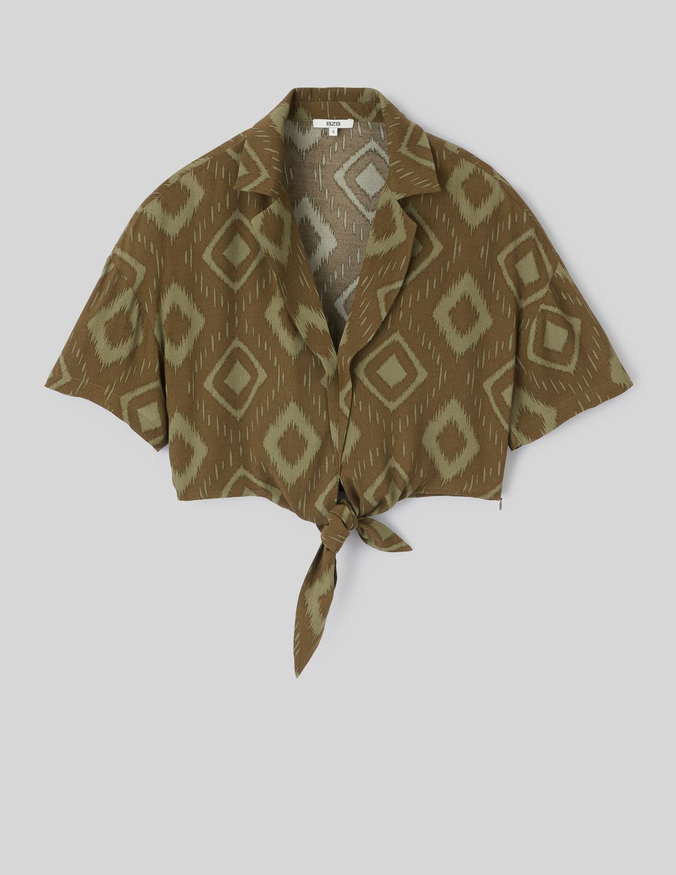 Chemise imprimée à nouer