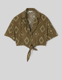 Chemise imprimée à nouer