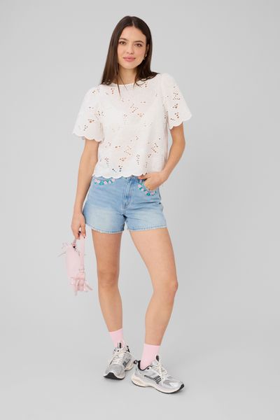 Blouse en broderie anglaise