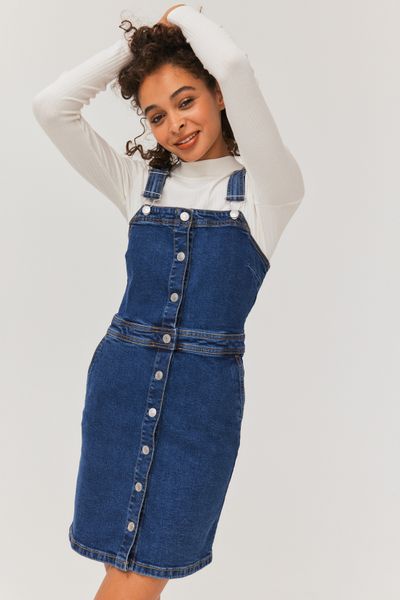 Robe chasuble en jean