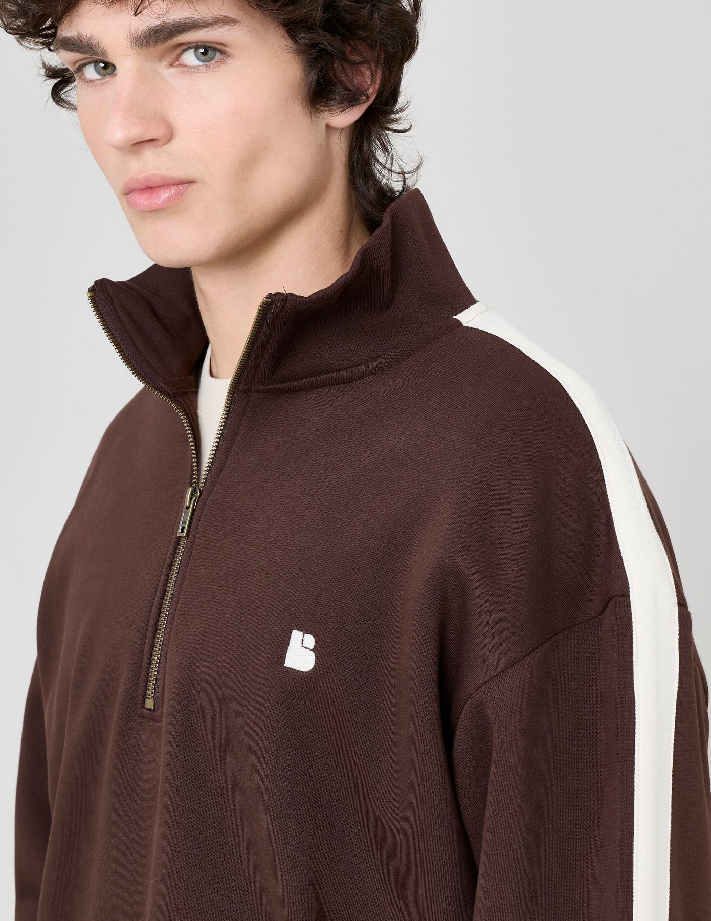 Sweat col montant à bande