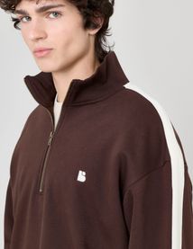 Sweat col montant à bande