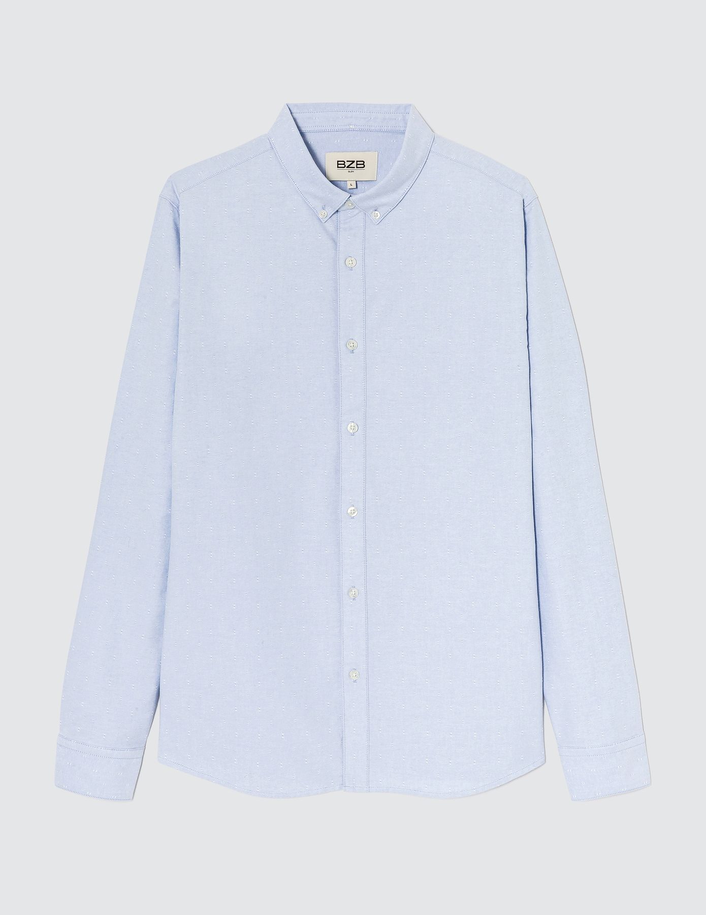 Chemise micro motif ajust&eacute;e