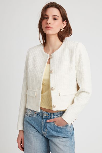 Veste en tweed courte