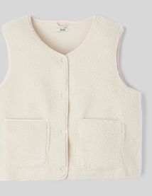 Gilet sans manches en sherpa