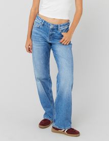 Jean straight taille basse