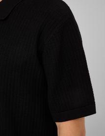 Polo maille c&ocirc;tel&eacute;e