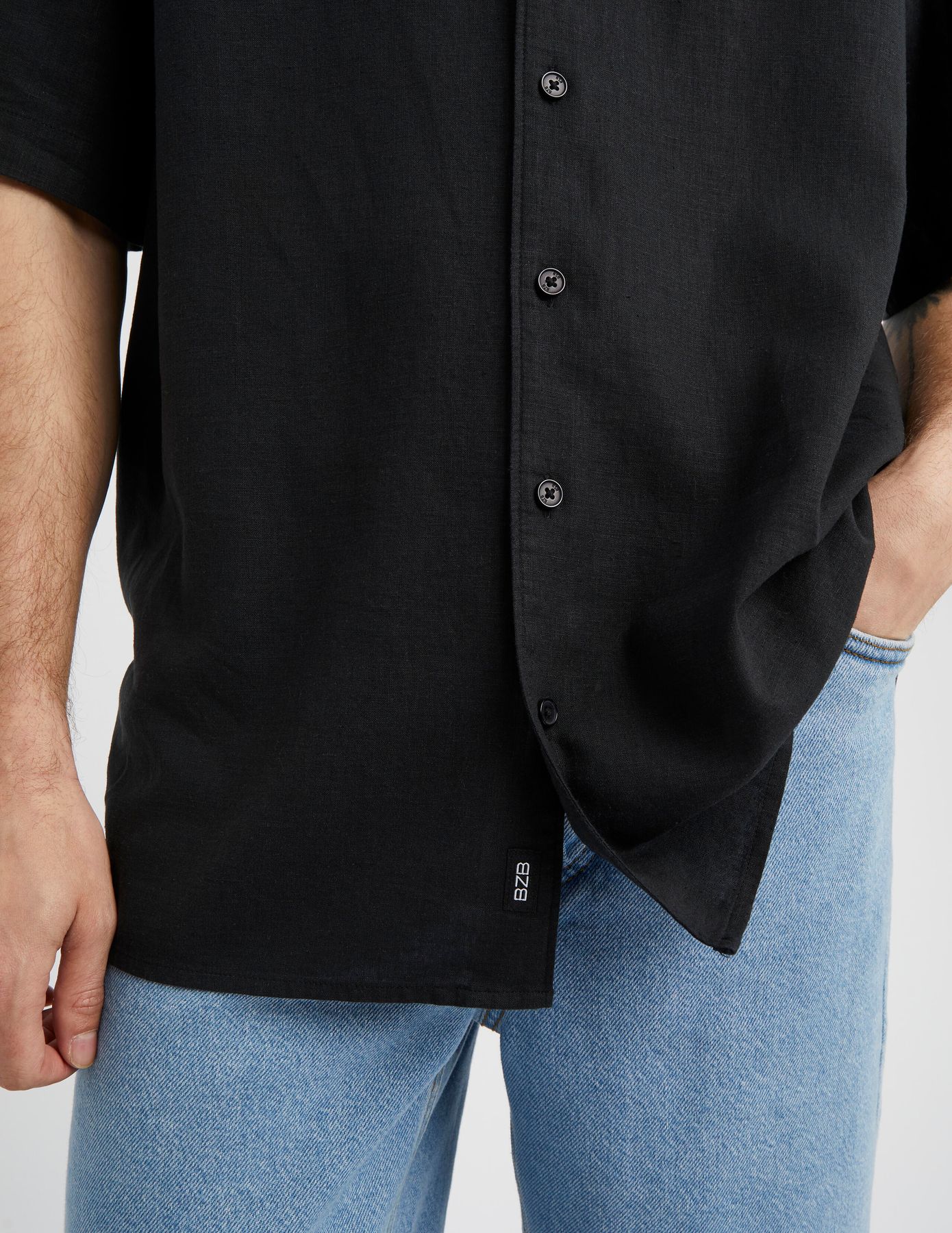 Chemisette en viscose lin