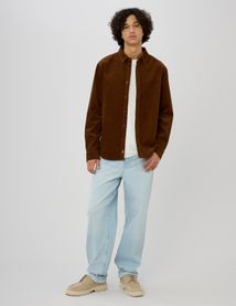 Chemise droite en velours