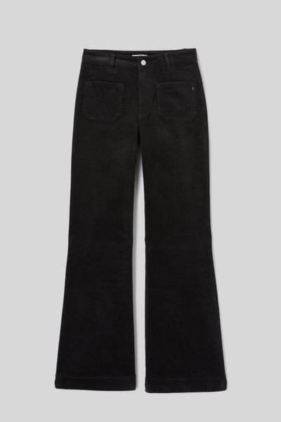 Pantalon flare velours