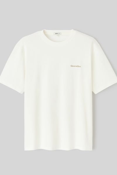 T-shirt broderie poitrine