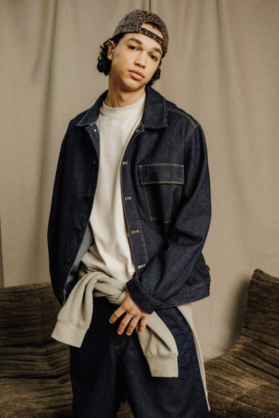 Veste trucker en jean