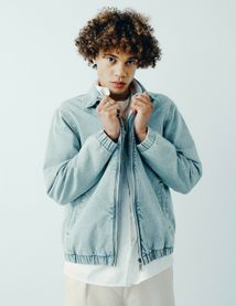 Veste zippée en jean
