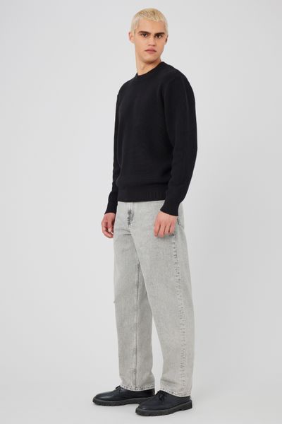 Jean loose gris clair