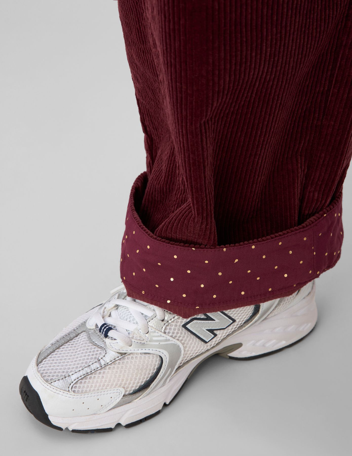 Pantalon balloon en velours