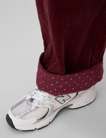 Pantalon balloon en velours