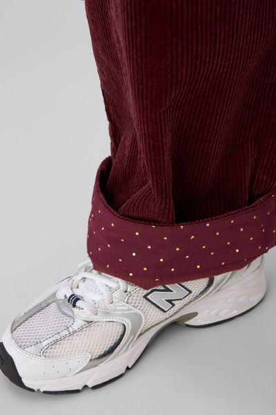Pantalon balloon en velours