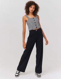Top bustier en tweed