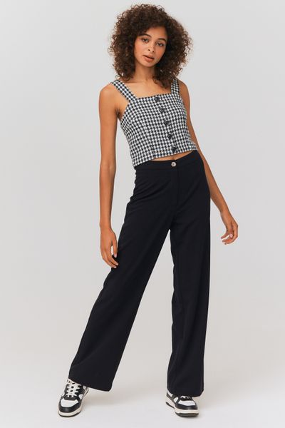 Top bustier en tweed