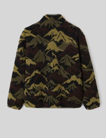 Blouson zippé imprimé sherpa