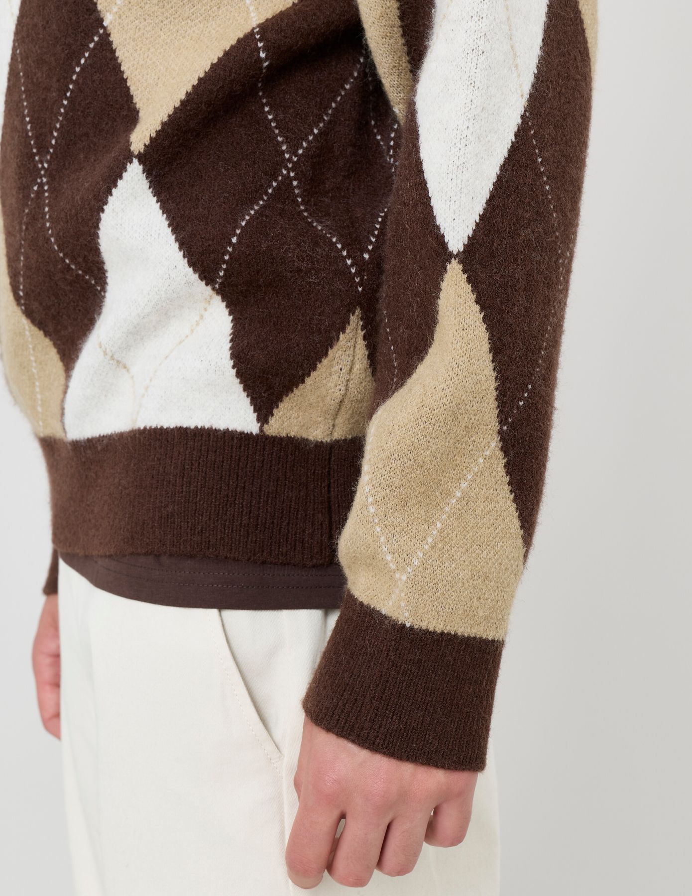 Pull à motif losange