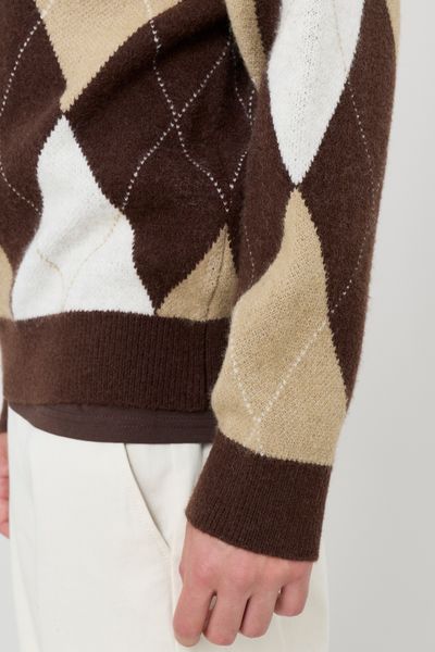 Pull à motif losange