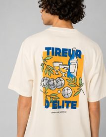 T-shirt imprim&eacute; devant/dos