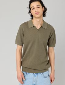 Polo maille ajourée