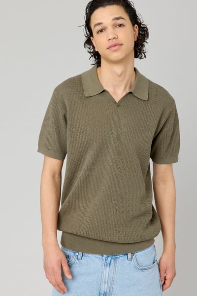 Polo maille ajourée