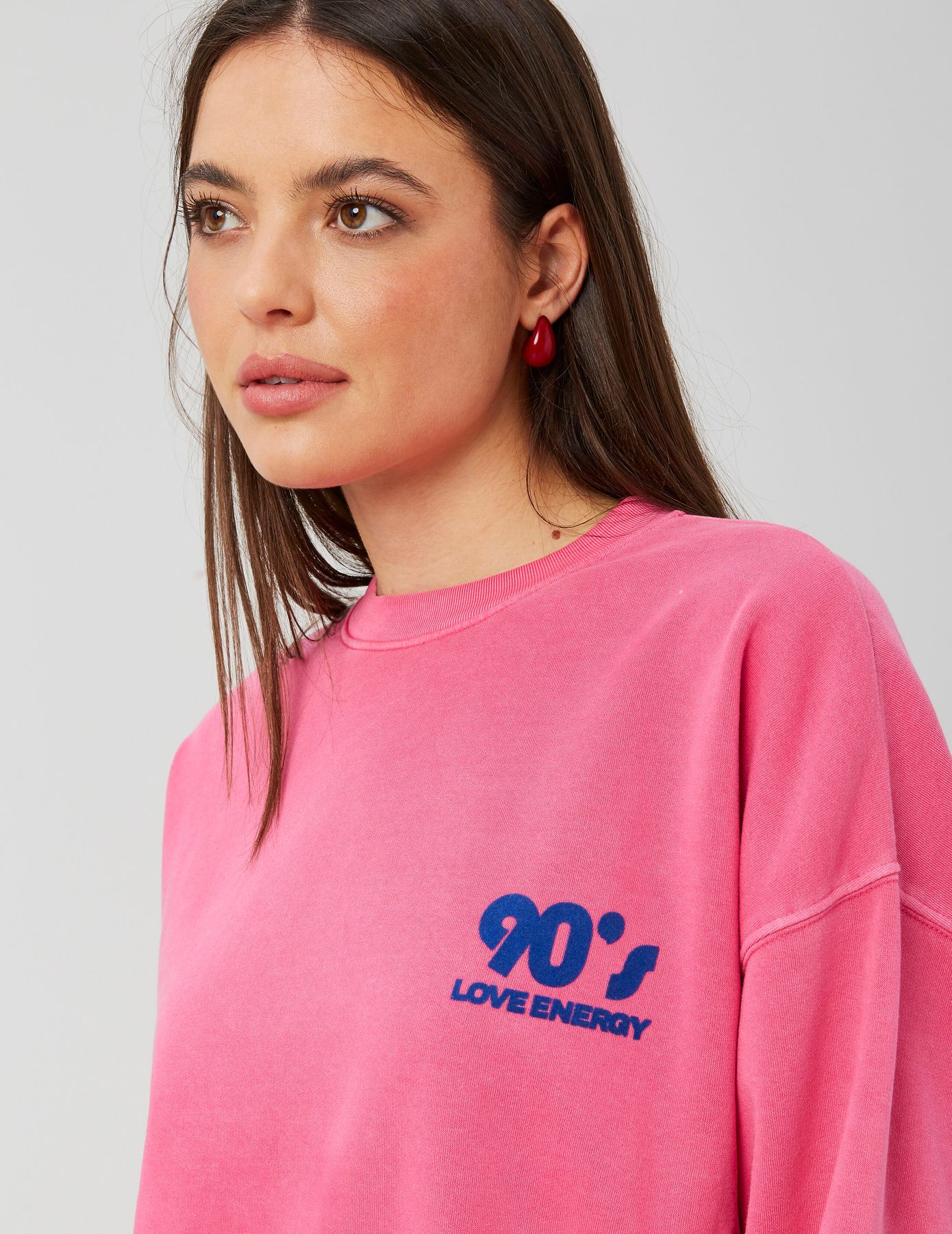 Sweat col rond imprimé à l¿avant