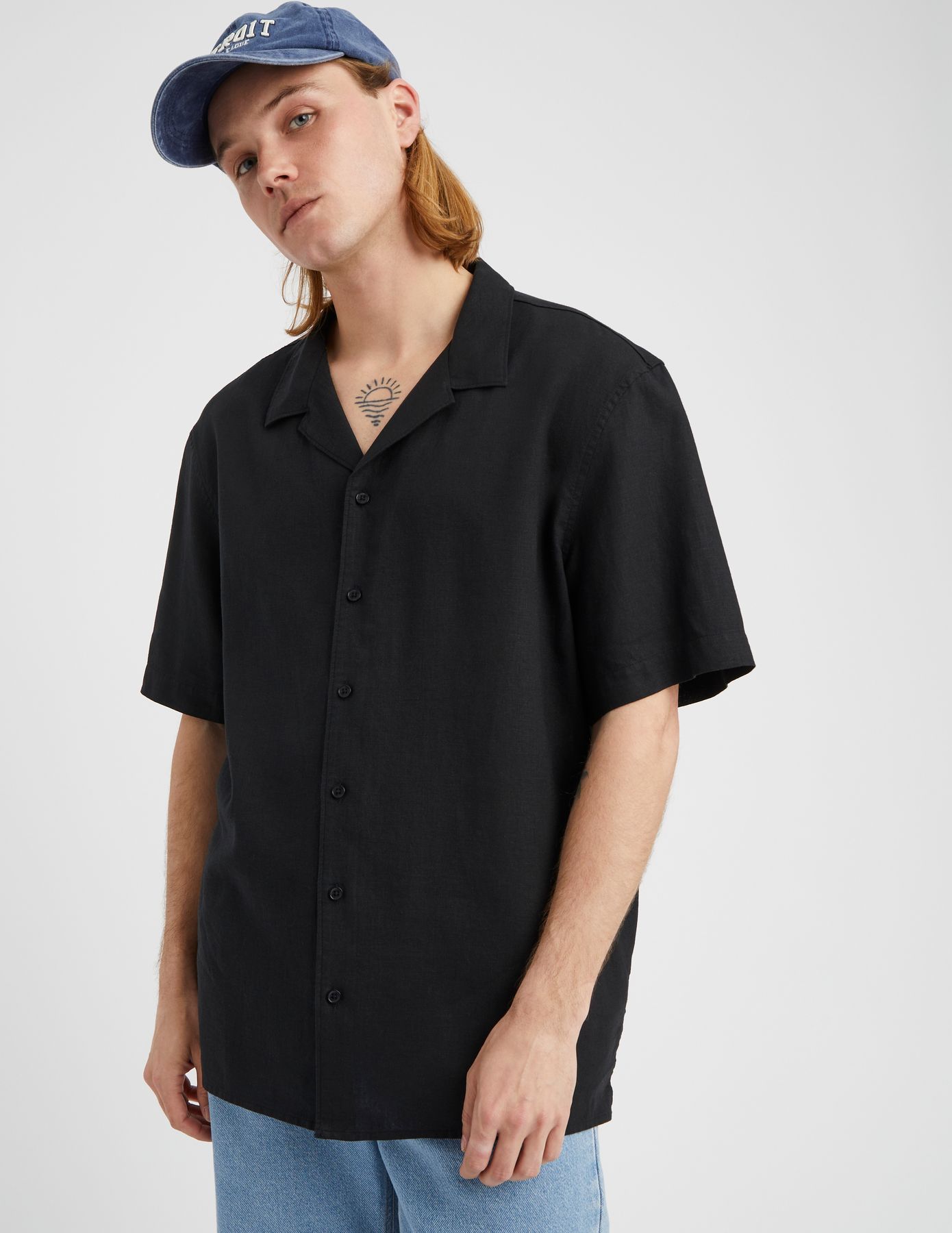 Chemisette en viscose lin