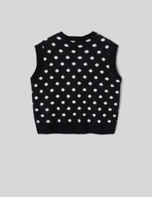 Gilet sans manches &agrave; nouette