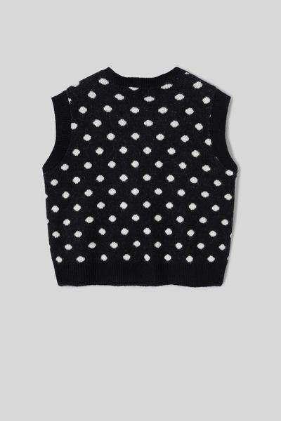 Gilet sans manches &agrave; nouette