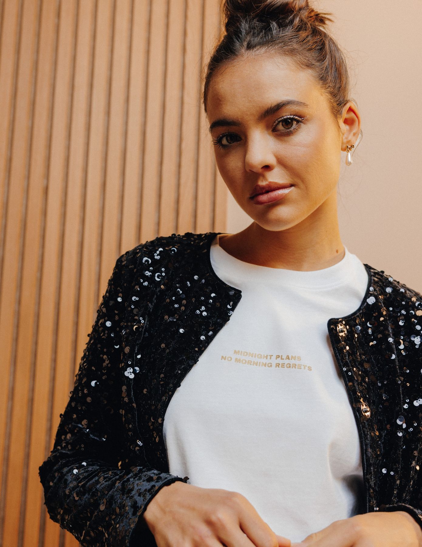 T-shirt imprimé poitrine