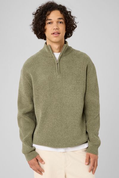 Pull chenille col montant