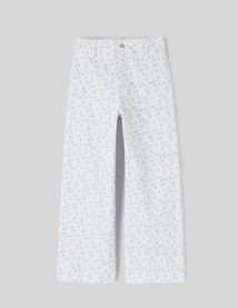 Pantalon wide leg imprimé