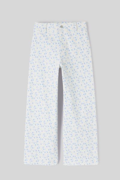 Pantalon wide leg imprimé