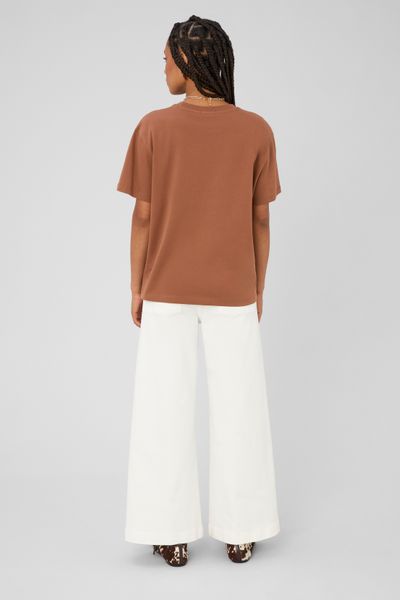 Jean wide leg surpiqures