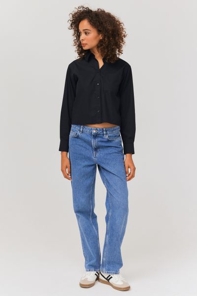 Chemise courte unie