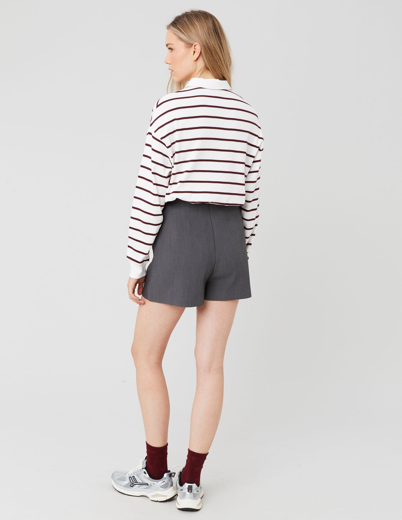 Jupe short portefeuille en polyester recyclé